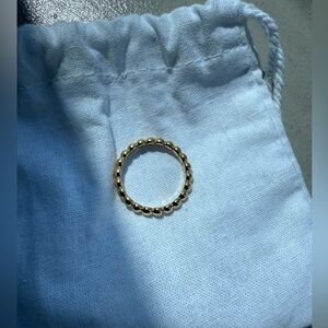 Mejuri Gold Beaded Ring Like New